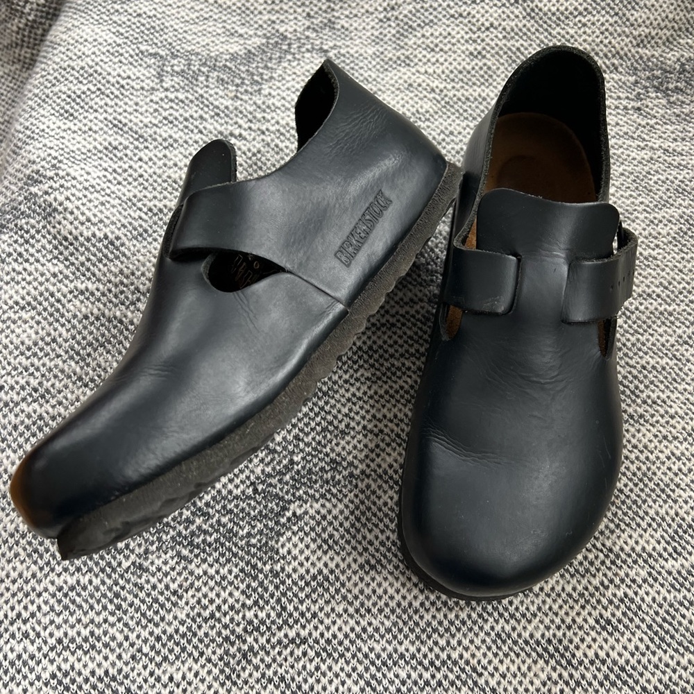London Leather Birkenstock Clogs- Size 37